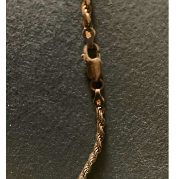 Italy 925 PT Necklace, Milor 925 Italy Bracelet and Metal Infinity hook earrings - Picture 6 of 6